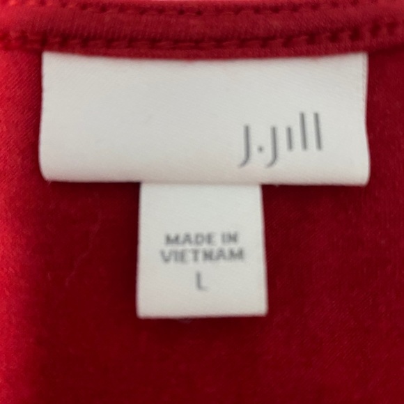J Jill red tunic perfect for Valentine's Day - L - Picture 5 of 5